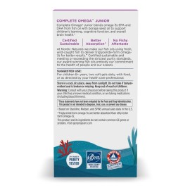 Nordic Naturals Complete Omega Jr., Lemon - 180 Mini Soft Gels - 283 mg Total Omega-3s & 35 mg GLA - Healthy Cognition, Nervous System Function - Non-GMO - 90 Servings Nordic Naturals Complete Omega Jr., Lemon - 180 Mini Soft Gels - 283 mg Total Omega-3s & 35 mg GLA - Healthy Cognition, Nervous System Function - Non-GMO - 90 Servings