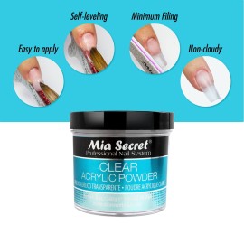 Mia Secret Clear Acrylic Powder (8oz) Mia Secret Clear Acrylic Powder (8oz)