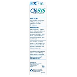 CloSYS Fluoride Free Toothpaste, 3.4 Ounce, Travel Size, Gentle Mint, TSA Compliant, Whitening, Enamel Protection, Sulfate Free CloSYS Fluoride Free Toothpaste, 3.4 Ounce, Travel Size, Gentle Mint, TSA Compliant, Whitening, Enamel Protection, Sulfate Free