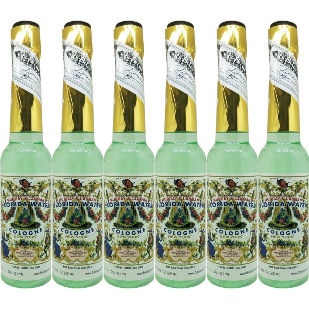 Lanman & Kemp Authentic Real Florida Water Cologne Florida Water Cologne 7.5 Oz - Six (6) Plastic Bottles
