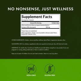 Swanson Olive Leaf Extract Capsules with 20% Oleuropein - Provides Immune Support, Promotes Cardiovascular System Health, and Supports Healthy Blood Pressure - (120 Capsules, 500mg Each)