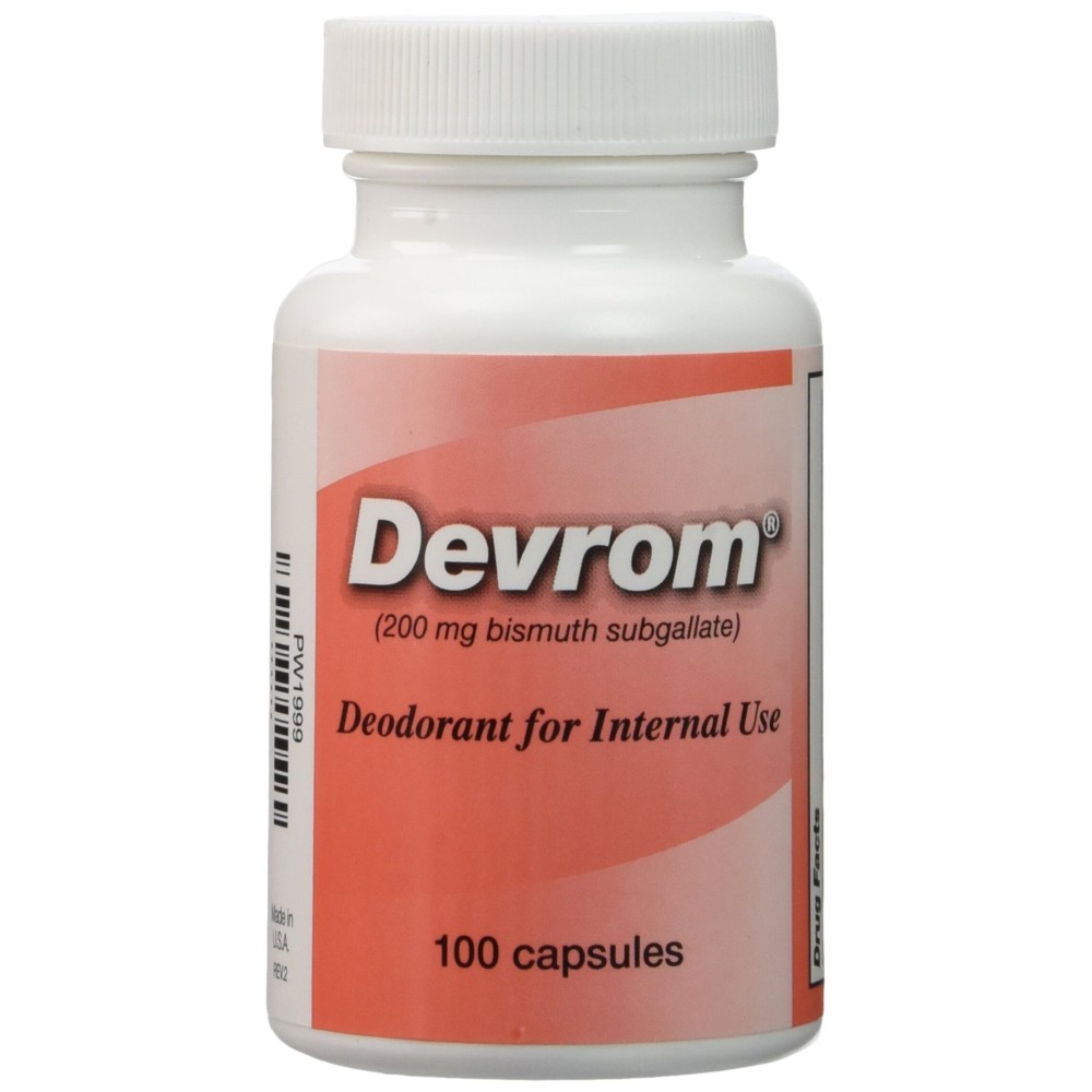 DEVROM 200mg Capsules (Internal Deodorant)- 100 Capsules DEVROM 200mg Capsules (Internal Deodorant)- 100 Capsules