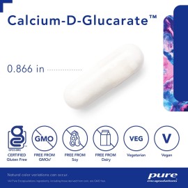 Pure Encapsulations Calcium-D-Glucarate | Supplement to Support Cellular Health in The Liver, Lungs, Breast, and Colon* | 60 Capsules Pure Encapsulations Calcium-D-Glucarate | Supplement to Support Cellular Health in The Liver, Lungs, Breast, and Colon* | 60 Capsules