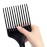 Black Soft \'N Style Hair Pick for Styling Women\'s and Men\'s Curly Hair, Plastic Detangler for Wigs, Braids, and Afros