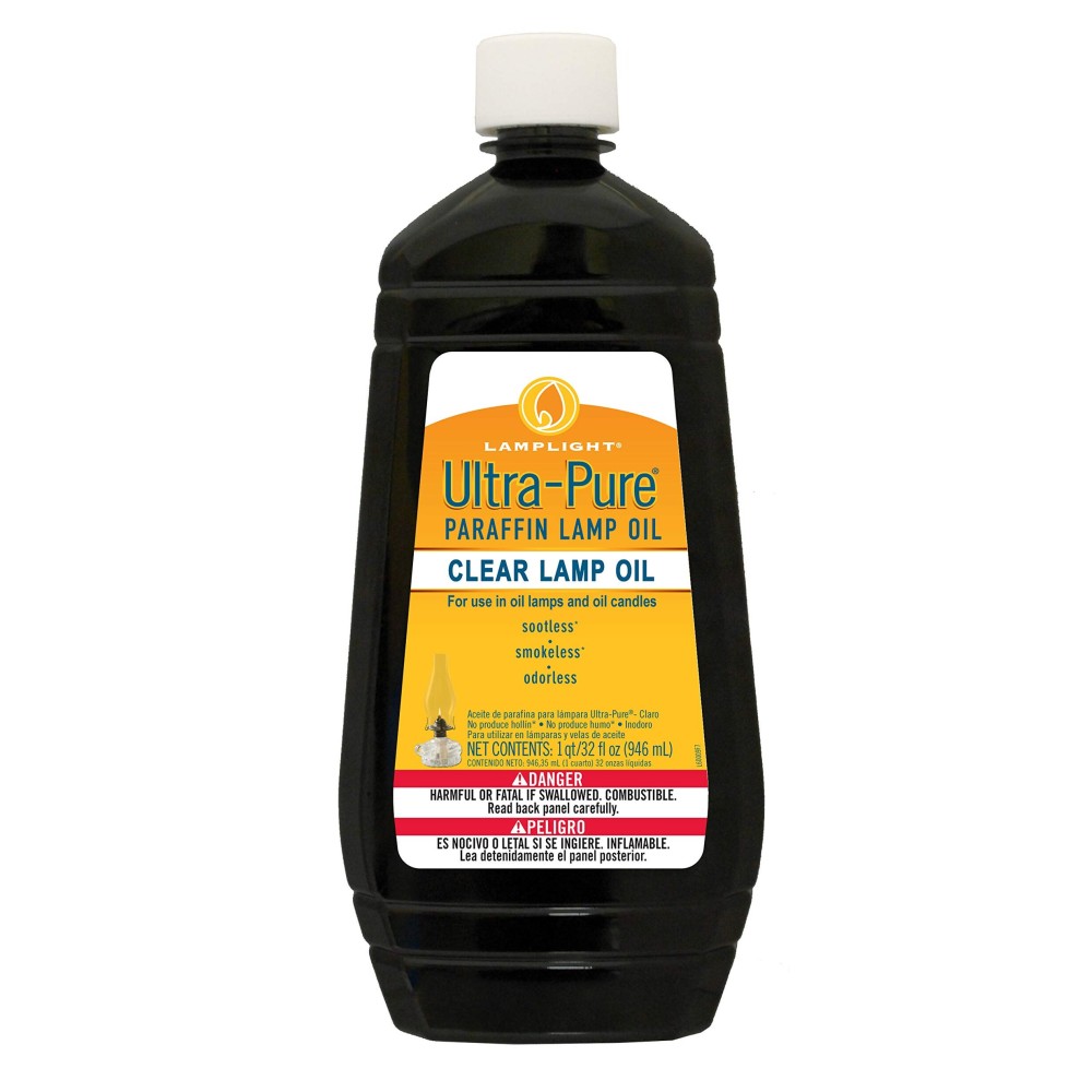 Lamplight 32 oz. Ultra-Pure Lamp Oil Clear/Colorless, 60009 Lamplight 32 oz. Ultra-Pure Lamp Oil Clear/Colorless, 60009