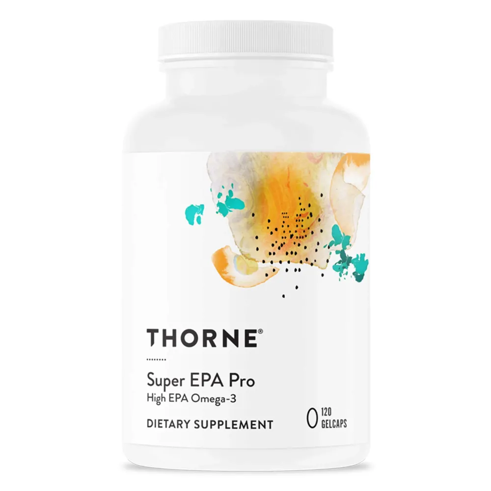 THORNE Super EPA Pro - Omega-3 Fish Oil - Promotes Blood Lipid Support* - 1300mg EPA & 200mg DHA - 120 Gelcaps THORNE Super EPA Pro - Omega-3 Fish Oil - Promotes Blood Lipid Support* - 1300mg EPA & 200mg DHA - 120 Gelcaps