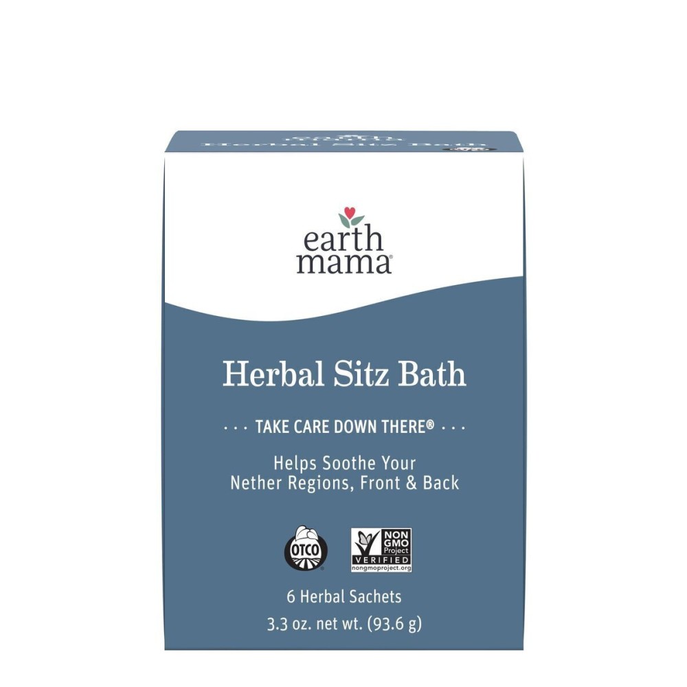 Earth Mama Herbal Sitz Bath | Pregnancy & Postpartum Essentials, Soothing Sitz Bath for Hemorrhoids with Witch Hazel, & Calendula, 6-Count Earth Mama Herbal Sitz Bath | Pregnancy & Postpartum Essentials, Soothing Sitz Bath for Hemorrhoids with Witch Hazel, & Calendula, 6-Count
