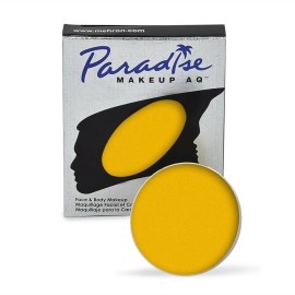 Mehron Makeup Paradise Makeup AQ Refill Size | Face & Body Painting, Beauty, Cosplay, and Halloween | Water Activated Face Paint, Body Paint .25 oz (7 ml) (Yellow)