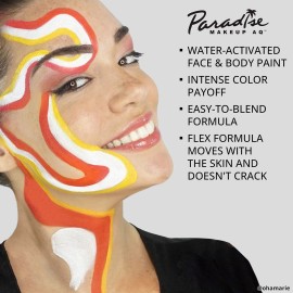 Mehron Makeup Paradise Makeup AQ Refill Size | Face & Body Painting, Beauty, Cosplay, and Halloween | Water Activated Face Paint, Body Paint .25 oz (7 ml) (Yellow) Mehron Makeup Paradise Makeup AQ Refill Size | Face & Body Painting, Beauty, Cosplay, and Halloween | Water Activated Face Paint, Body Paint .25 oz (7 ml) (Yellow)