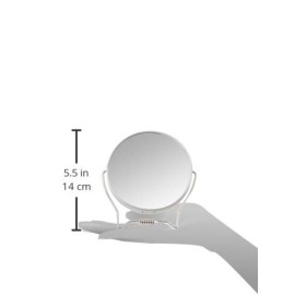 Goody Two-Sided Makeup Mirror with Stand - 1X and 3X Dual Sided Magnification - Lightweight & Portable Table Top Magnifying Vanity Mirror Goody Two-Sided Makeup Mirror with Stand - 1X and 3X Dual Sided Magnification - Lightweight & Portable Table Top Magnifying Vanity Mirror