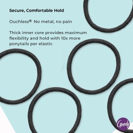 Goody Ouchless Womens Elastic Hair Tie - 29 Count, Black - 2MM for Fine to Medium Hair - Pain-Free Hair Accessories for Women Perfect for Long Lasting Braids, Ponytails and More Goody Ouchless Womens Elastic Hair Tie - 29 Count, Black - 2MM for Fine to Medium Hair - Pain-Free Hair Accessories for Women Perfect for Long Lasting Braids, Ponytails and More