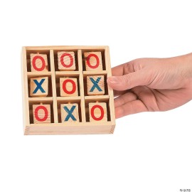 Wooden Tic Tac Toe Board Game - Strategy Game for Kids - Toy for Road Trips and Indoor Play Wooden Tic Tac Toe Board Game - Strategy Game for Kids - Toy for Road Trips and Indoor Play