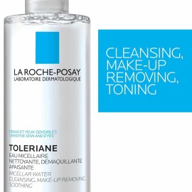 La Roche-Posay Micellar Cleansing Water for Sensitive Skin, Micellar Water Makeup Remover, Cleanses and Hydrates Skin, Gentle Face Toner, Oil Free La Roche-Posay Micellar Cleansing Water for Sensitive Skin, Micellar Water Makeup Remover, Cleanses and Hydrates Skin, Gentle Face Toner, Oil Free