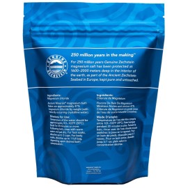 Ancient Minerals Magnesium Bath Flakes of Pure Genuine Zechstein Chloride - Resealable Magnesium Supplement Bag That Will Outperform Leading Epsom Salts 1.65 lbs Ancient Minerals Magnesium Bath Flakes of Pure Genuine Zechstein Chloride - Resealable Magnesium Supplement Bag That Will Outperform Leading Epsom Salts 1.65 lbs
