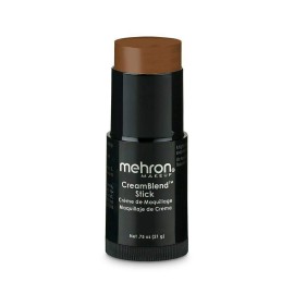 Mehron Makeup CreamBlend Stick - Foundation (.75 ounce) (Light Ebony)