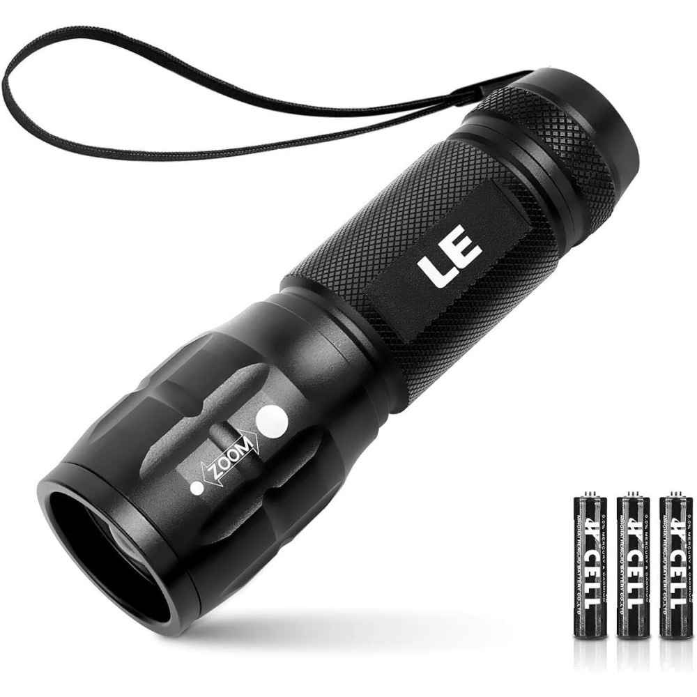 Lighting EVER LED Flashlights High Lumens, Small Flashlight, Waterproof, Adjustable Focus Flash Light for Outdoor, Emergency, AAA Batteries Included, Tactical & Camping Accessories Lighting EVER LED Flashlights High Lumens, Small Flashlight, Waterproof, Adjustable Focus Flash Light for Outdoor, Emergency, AAA Batteries Included, Tactical & Camping Accessories