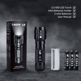 Lighting EVER LED Flashlights High Lumens, Small Flashlight, Waterproof, Adjustable Focus Flash Light for Outdoor, Emergency, AAA Batteries Included, Tactical & Camping Accessories Lighting EVER LED Flashlights High Lumens, Small Flashlight, Waterproof, Adjustable Focus Flash Light for Outdoor, Emergency, AAA Batteries Included, Tactical & Camping Accessories