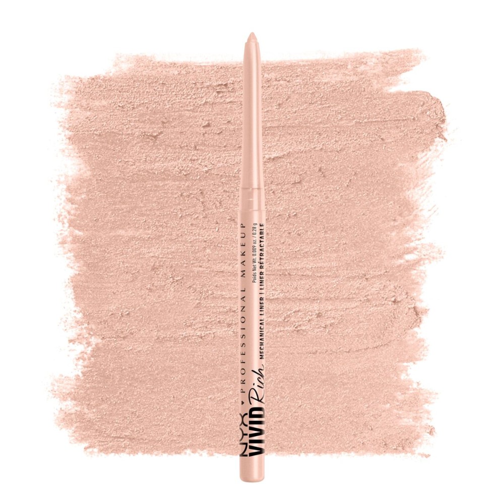 NYX PROFESSIONAL MAKEUP Mechanical Eye Pencil, Vivid Rich Mechanical, Creamy Retractable Eyeliner - Quartz Queen, White Eyeliner NYX PROFESSIONAL MAKEUP Mechanical Eye Pencil, Vivid Rich Mechanical, Creamy Retractable Eyeliner - Quartz Queen, White Eyeliner