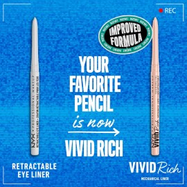 NYX PROFESSIONAL MAKEUP Mechanical Eye Pencil, Vivid Rich Mechanical, Creamy Retractable Eyeliner - Quartz Queen, White Eyeliner NYX PROFESSIONAL MAKEUP Mechanical Eye Pencil, Vivid Rich Mechanical, Creamy Retractable Eyeliner - Quartz Queen, White Eyeliner