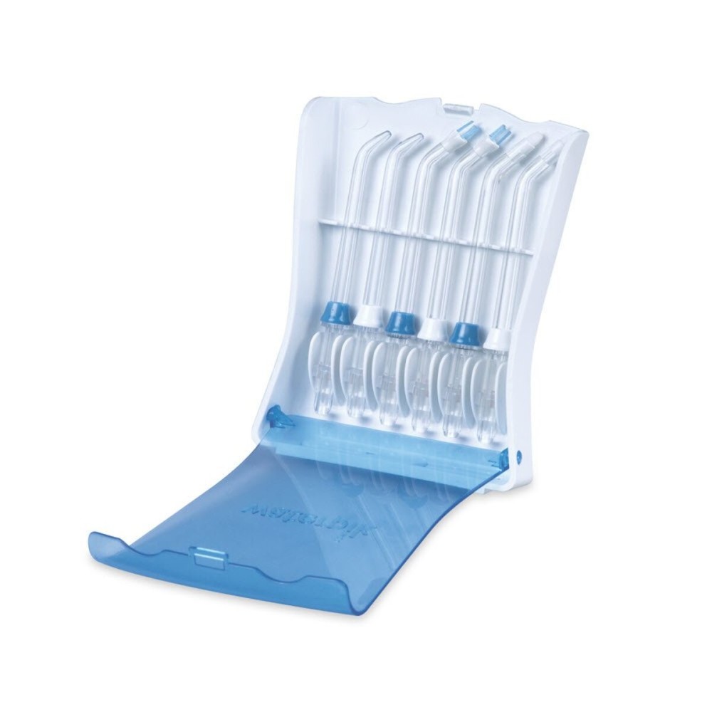 Waterpik Water Flosser 6 Count Replacement Tips With Case, Convenient, Hygienic and Sturdy for Easy Storage and Travel, Includes Precision, Orthodontic, Plaque Seeker Refill Heads Nozzles Waterpik Water Flosser 6 Count Replacement Tips With Case, Convenient, Hygienic and Sturdy for Easy Storage and Travel, Includes Precision, Orthodontic, Plaque Seeker Refill Heads Nozzles