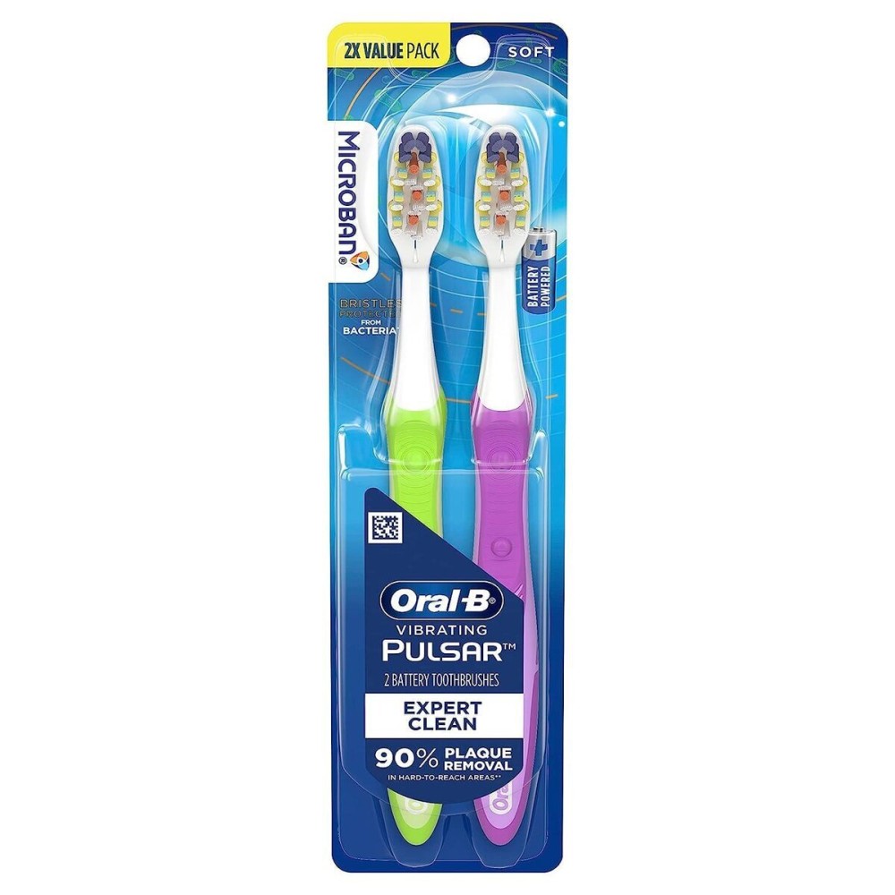Oral-B Pro-Health Pulsar Battery Toothbrush, Soft, Blue , 2 Count (Pack of 1) Oral-B Pro-Health Pulsar Battery Toothbrush, Soft, Blue , 2 Count (Pack of 1)