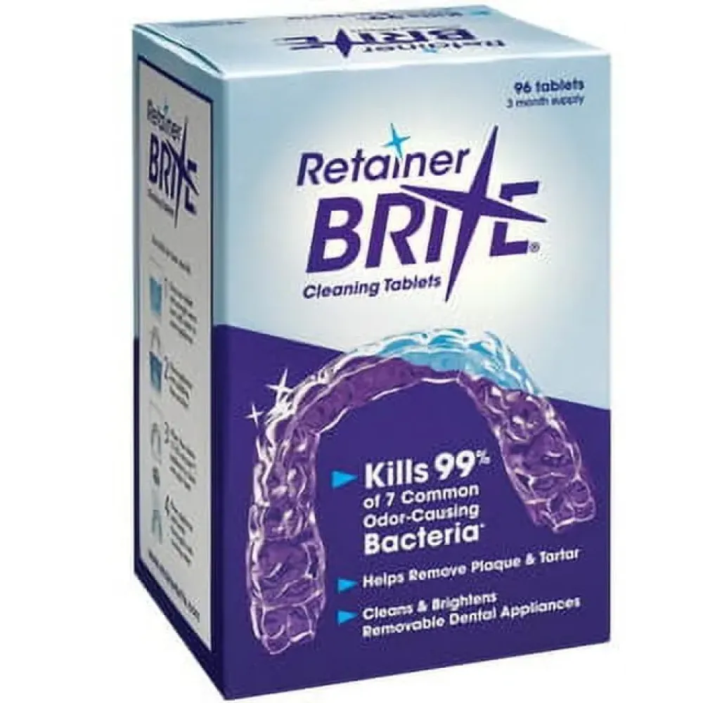 Retainer Brite Tablets for Cleaner Retainers and Dental Appliances - 96 Count Retainer Brite Tablets for Cleaner Retainers and Dental Appliances - 96 Count