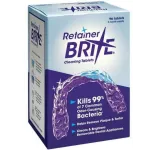 Retainer Brite Tablets for Cleaner Retainers and Dental Appliances - 96 Count