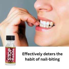 Onyx Professional Stop the Bite Nail Biting Deterrent Polish 0.5 Fl Oz - Helps Nails Grow & Can be Used as a Top or Base Coat Onyx Professional Stop the Bite Nail Biting Deterrent Polish 0.5 Fl Oz - Helps Nails Grow & Can be Used as a Top or Base Coat