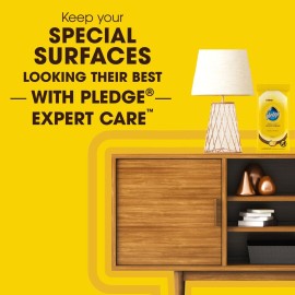 Pledge Expert Care Enhancing Wood Wipes, Lemon Scent, 24 Count