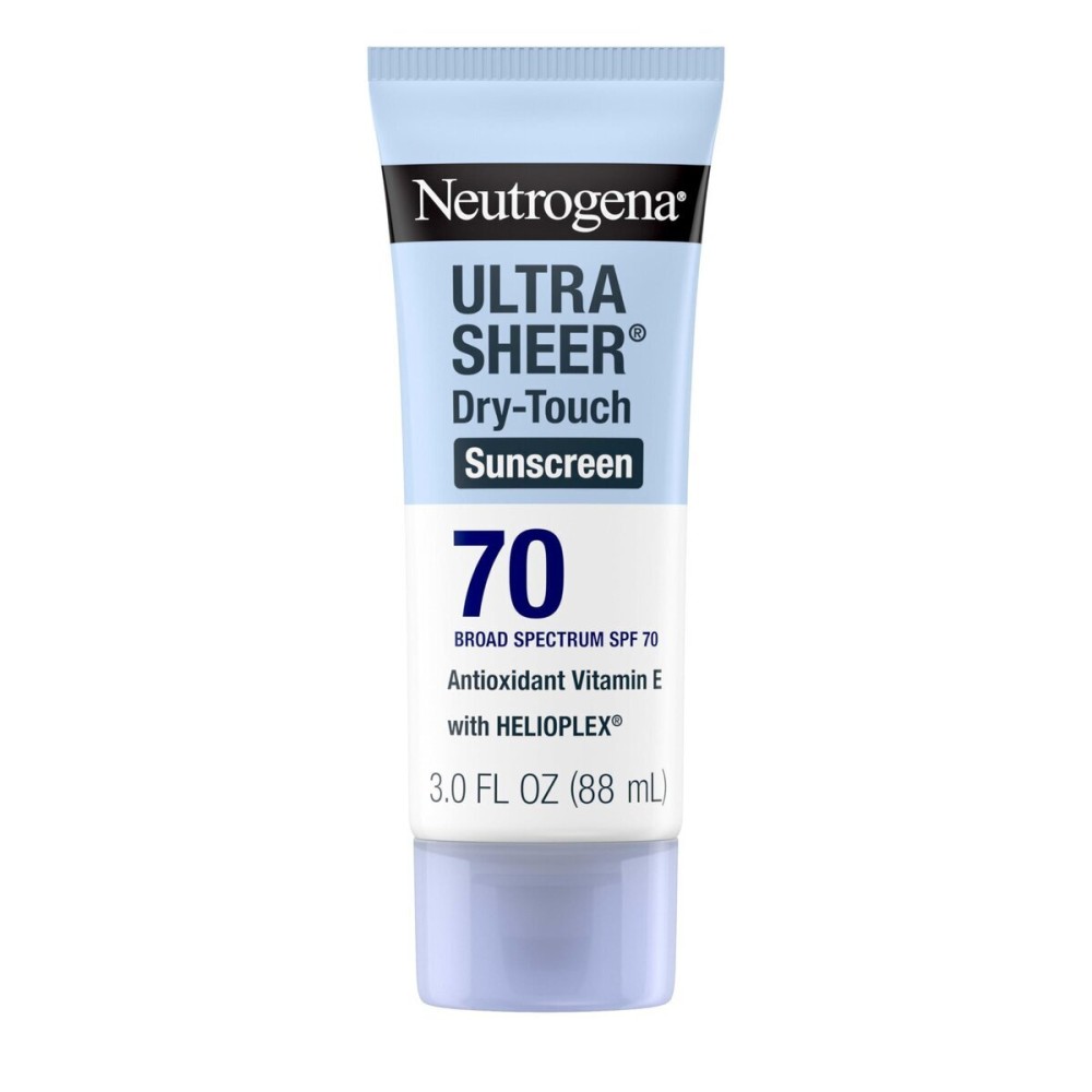 Neutrogena Ultra Sheer Dry-Touch Water Resistant and Non-Greasy Sunscreen Lotion with Broad Spectrum SPF 70, 3 Fl Oz (Pack of 1) Neutrogena Ultra Sheer Dry-Touch Water Resistant and Non-Greasy Sunscreen Lotion with Broad Spectrum SPF 70, 3 Fl Oz (Pack of 1)