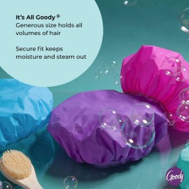 Goody Styling Essentials Shower Cap, 3 Count - Protect Your Hairstyle While Remaining Comfortable - Made With Durable And Waterproof Materials - Hair Accessories For Men, Women, Boys, And Girls Goody Styling Essentials Shower Cap, 3 Count - Protect Your Hairstyle While Remaining Comfortable - Made With Durable And Waterproof Materials - Hair Accessories For Men, Women, Boys, And Girls