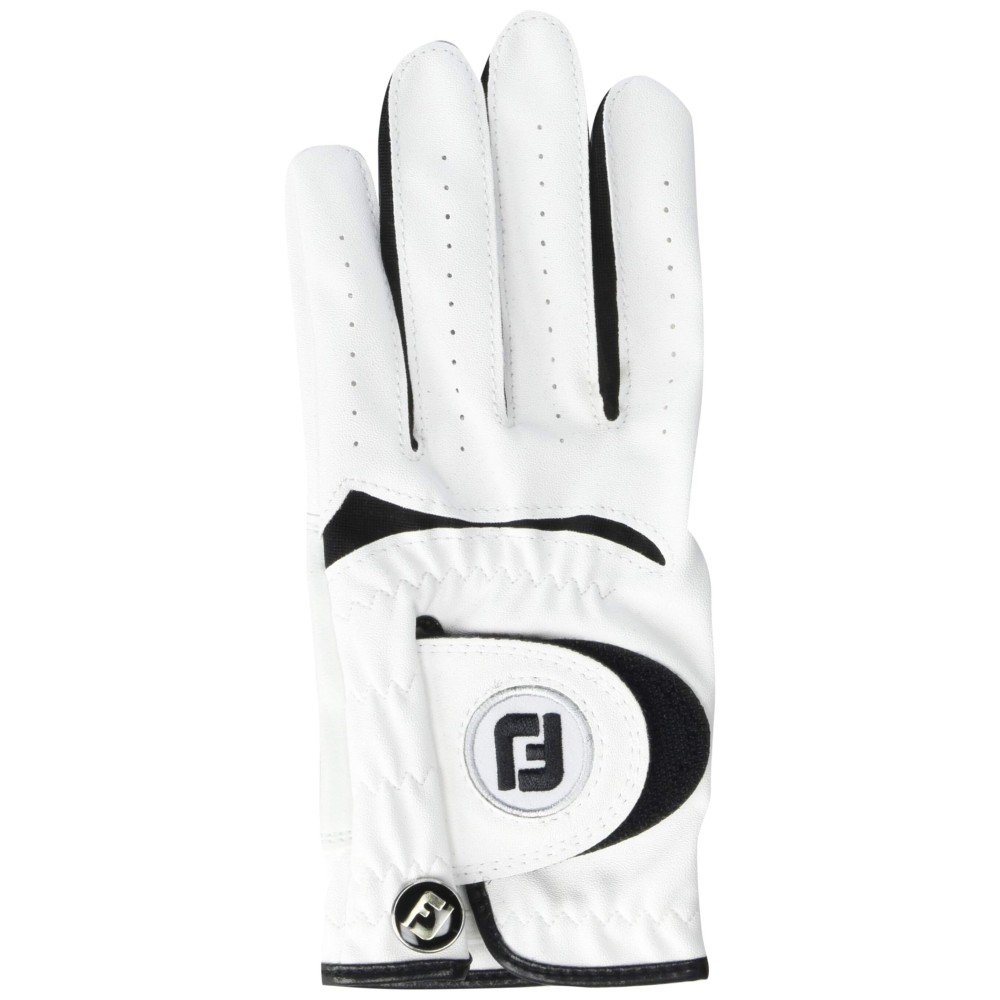 FootJoy Junior Golf Glove, White Small, Worn on Left Hand FootJoy Junior Golf Glove, White Small, Worn on Left Hand