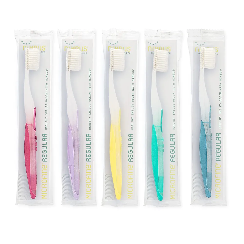 NIMBUS Extra Soft Toothbrushes (Regular Head) Periodontist Design Tapered Bristles for Sensitive Teeth and Receding Gums, Individually Wrapped Plaque Remover Travel Toothbrush (10 Pack, Colors Vary) NIMBUS Extra Soft Toothbrushes (Regular Head) Periodontist Design Tapered Bristles for Sensitive Teeth and Receding Gums, Individually Wrapped Plaque Remover Travel Toothbrush (10 Pack, Colors Vary)