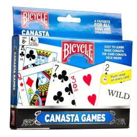 Bicycle Canasta Games Playing Cards, Multicolor Bicycle Canasta Games Playing Cards, Multicolor