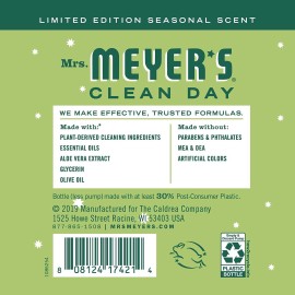 MRS. MEYER\'S CLEAN DAY Liquid Hand Soap, Cruelty Free and Biodegradable Formula, Iowa Pine Scent, 12.5 oz (Pack of 2) MRS. MEYER\'S CLEAN DAY Liquid Hand Soap, Cruelty Free and Biodegradable Formula, Iowa Pine Scent, 12.5 oz (Pack of 2)