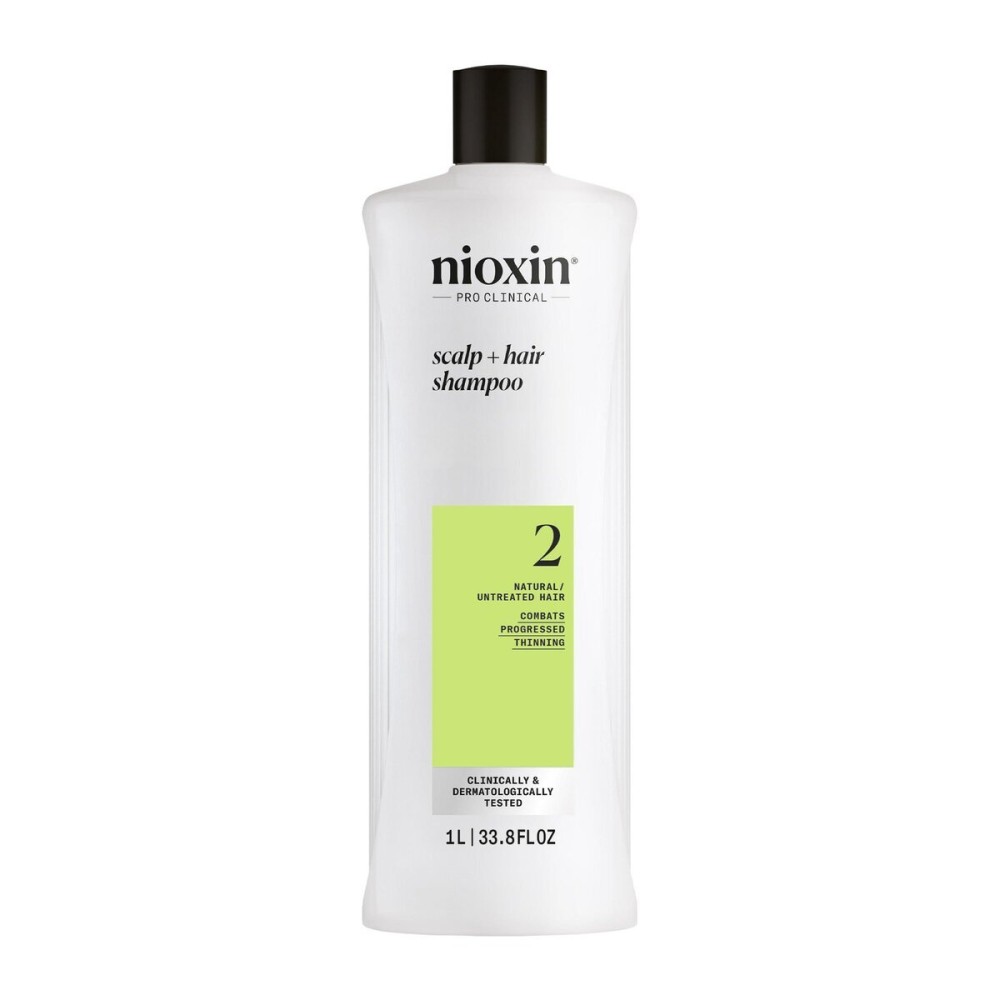 Nioxin Scalp + Hair Thickening System 2 Shampoo| For Natural or Untreated Hair with Progressed Thinning| With Niacinamide and Biotin| 33.8 Fl oz. Nioxin Scalp + Hair Thickening System 2 Shampoo| For Natural or Untreated Hair with Progressed Thinning| With Niacinamide and Biotin| 33.8 Fl oz.