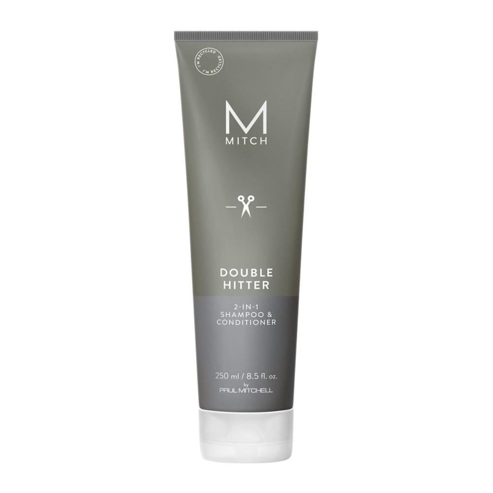 MITCH by Paul Mitchell Double Hitter 2-in-1 Shampoo & Conditioner for Men, For All Hair Types, 8.5 fl. oz. MITCH by Paul Mitchell Double Hitter 2-in-1 Shampoo & Conditioner for Men, For All Hair Types, 8.5 fl. oz.