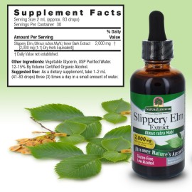 Nature\'s Answer Slippery Elm Extract, 2000 mg, 2 fl oz (60 ml) Nature\'s Answer Slippery Elm Extract, 2000 mg, 2 fl oz (60 ml)