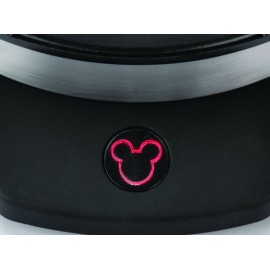Disney Classic Mickey Waffle Maker by Select Brands - Disney Kitchen Appliances - Features Non-Stick Plates - Mickey Mouse Gift - 7 Waffles