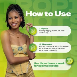 Bronner Brothers Tropical Roots Growth Oil, 8 Fl Oz