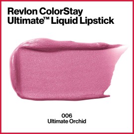Revlon ColorStay Ultimate Liquid Lipstick, Longwear Rich Lip Colors, Wears for Up to 24 Hours, Satin Finish, 060 Ultimate Orchid, 0.1 fl oz