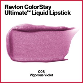 Revlon ColorStay Ultimate Liquid Lipstick, Longwear Rich Lip Colors, Wears for Up to 24 Hours, Satin Finish, 080 Vigorous Violet, 0.1 fl oz Revlon ColorStay Ultimate Liquid Lipstick, Longwear Rich Lip Colors, Wears for Up to 24 Hours, Satin Finish, 080 Vigorous Violet, 0.1 fl oz