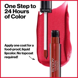 Revlon ColorStay Ultimate Liquid Lipstick, Longwear Rich Lip Colors, Wears for Up to 24 Hours, Satin Finish, 080 Vigorous Violet, 0.1 fl oz Revlon ColorStay Ultimate Liquid Lipstick, Longwear Rich Lip Colors, Wears for Up to 24 Hours, Satin Finish, 080 Vigorous Violet, 0.1 fl oz
