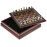 Classic Game Collection Metal Chess Set with Deluxe Wood Board and Storage - 2.5 King, Gold/Silver/Brown (985)