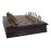 Classic Game Collection Metal Chess Set with Deluxe Wood Board and Storage - 2.5 King, Gold/Silver/Brown (985)