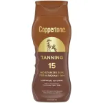 Coppertone Tanning Sunscreen Lotion, SPF 15 Broad Spectrum Sunscreen, 8 Fl Oz