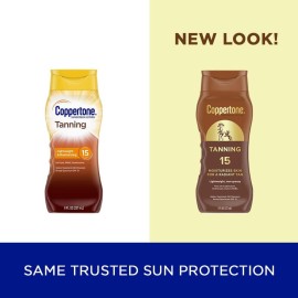 Coppertone Tanning Sunscreen Lotion, SPF 15 Broad Spectrum Sunscreen, 8 Fl Oz Coppertone Tanning Sunscreen Lotion, SPF 15 Broad Spectrum Sunscreen, 8 Fl Oz