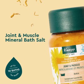 Kneipp Joint & Muscle Mineral Bath Salt with Arnica - Rejuvenate Joints & Muscles - 17.6 oz - Up to 10 Baths Kneipp Joint & Muscle Mineral Bath Salt with Arnica - Rejuvenate Joints & Muscles - 17.6 oz - Up to 10 Baths