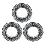 Soft \'N Style Flexible Headbands Stretch Headband Headbands Women (3pc-Black)