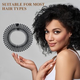 Soft \'N Style Flexible Headbands Stretch Headband Headbands Women (3pc-Black) Soft \'N Style Flexible Headbands Stretch Headband Headbands Women (3pc-Black)